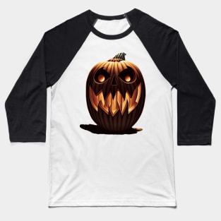 Halloween Pumpkin Baseball T-Shirt